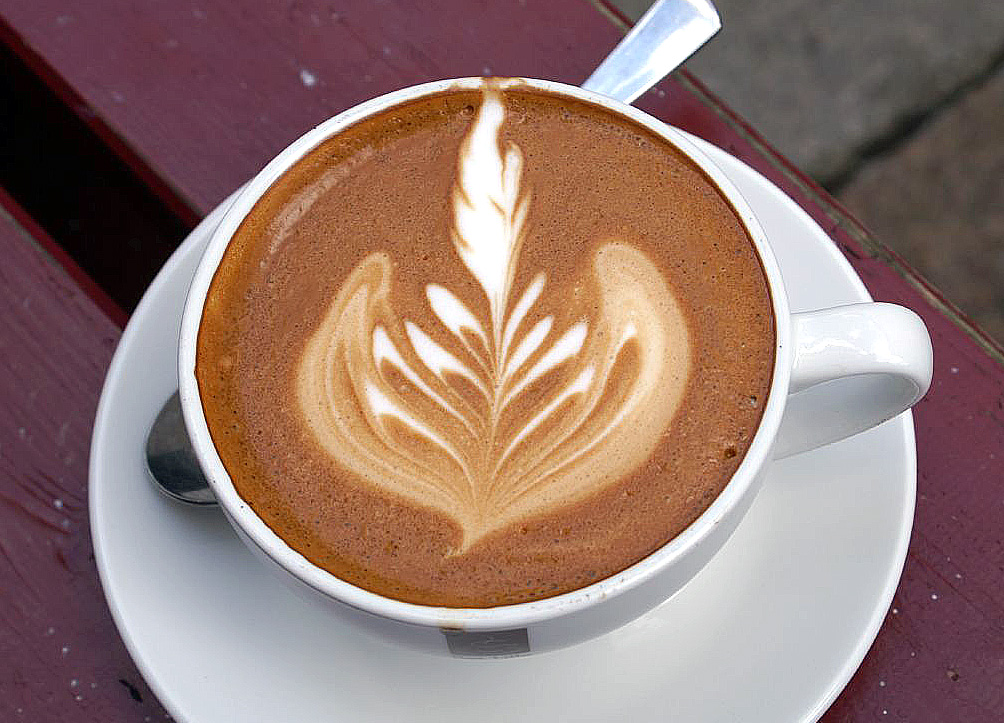 cappucino com latte art